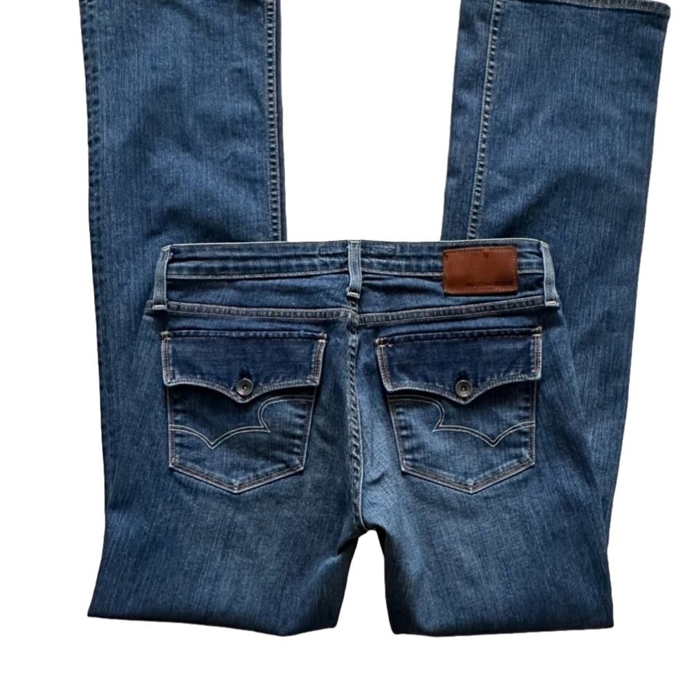 Big Star Jeans Low Rise Remy Flap Pocket Embroidered Bootcut Stretch Size 30L - Picture 6 of 12